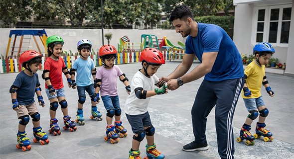 Skating with Qualified Coach